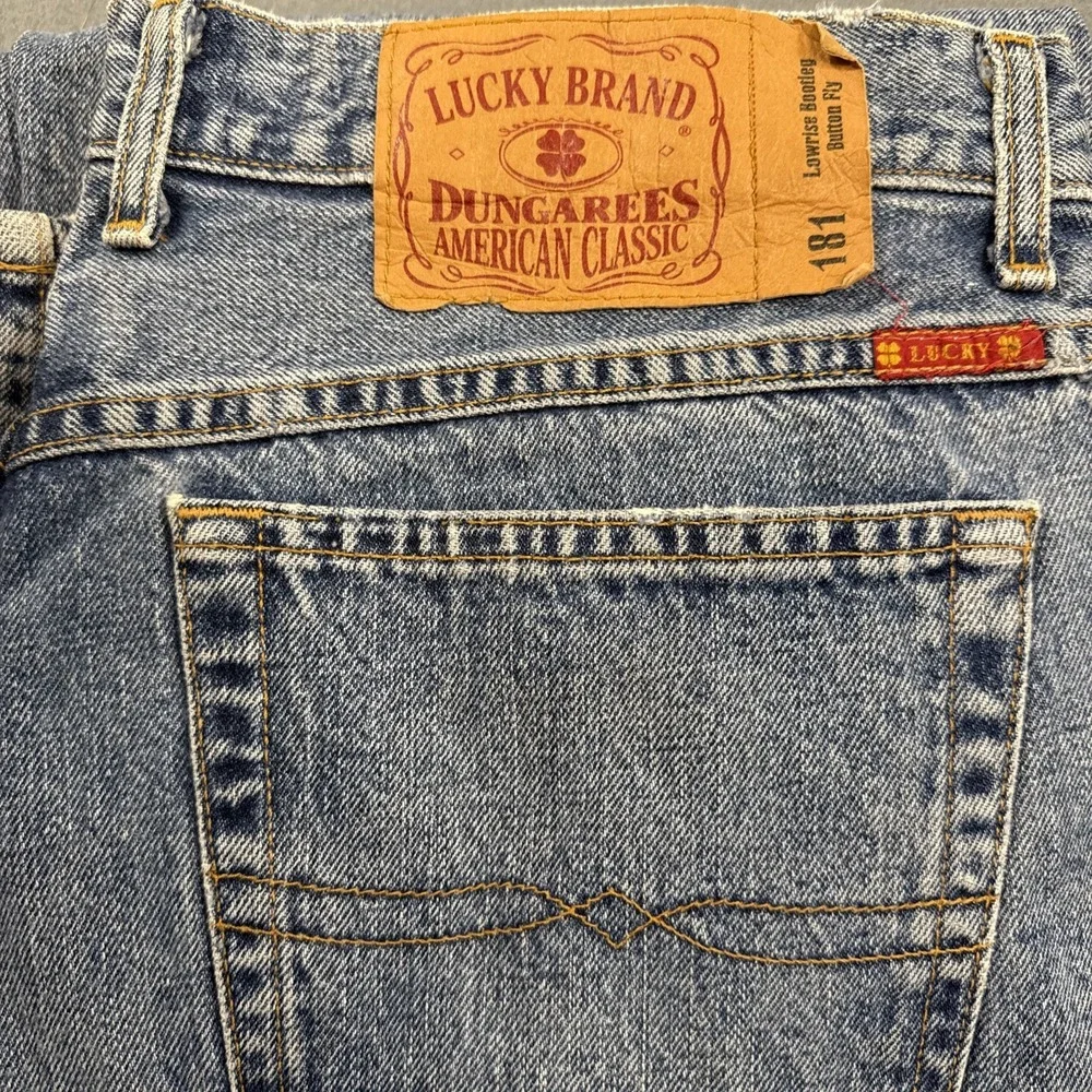 JEANS STRAIGHT Men's 38X32 Lucky 329 Classic Premium MEDIUM Wash Denim Jeans